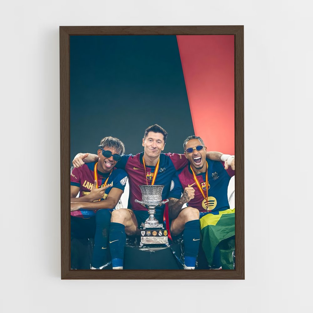 Poster Robert lewandowski grenat (vue 5)